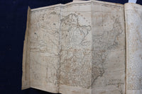 1806 BROOKES'S GENERAL GAZETTE - FOLD-OUT MAPS HARDCOVER BOOK BY - KD 9437