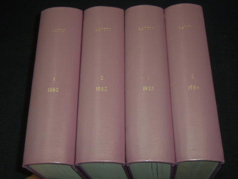 1982-1984 LANCET MAGAZINE BOUND VOLUMES LOT OF 4 - KD 37