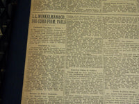 1923 JUNE 9 NEW YORK TIMES NEWSPAPER - L. L. WINKELMAN & CO. FAIL - NT 8661