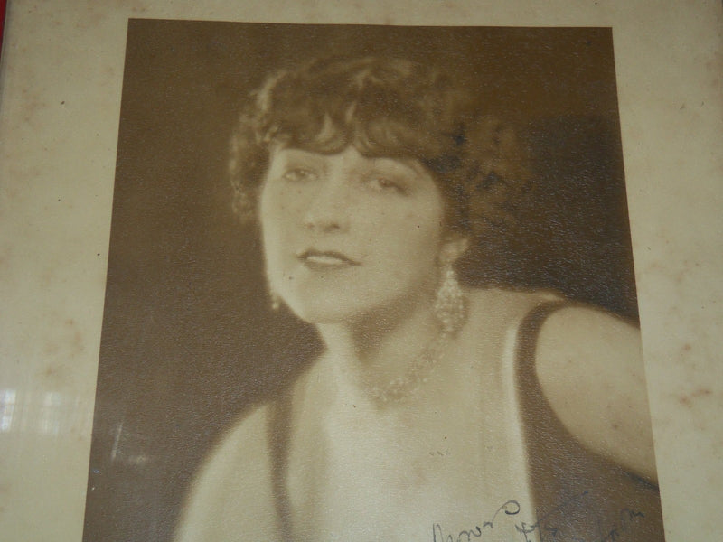 ACTRESS INSCRIBED TO MAJOR BOWES FRAMED PHOTO - 11 1/2x14 1/2 - #208