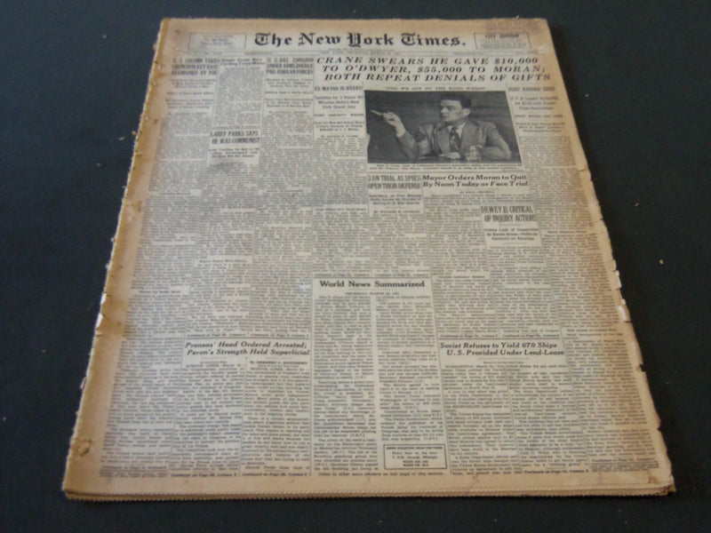 1951 MARCH 22 NEW YORK TIMES - LARRY PARKS SAYS HE WAS A COMMUNIST - NT 5942