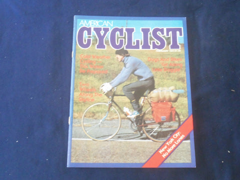 1981 FEBRUARY AMERICAN CYCLIST MAGAZINE - NEW YORK CITY: NO MORE LANES- ST 4938C