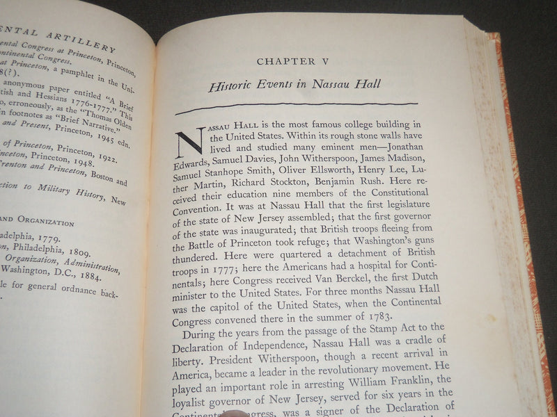 1956 NASSAU HALL BY HENRY LYTTLETON SAVAGE BOOK W/ SLIP CASE - KD 4143