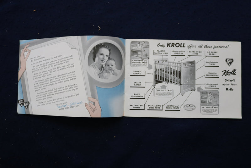 1930'S KROLL BABY FURNITURE CATALOG - K 972