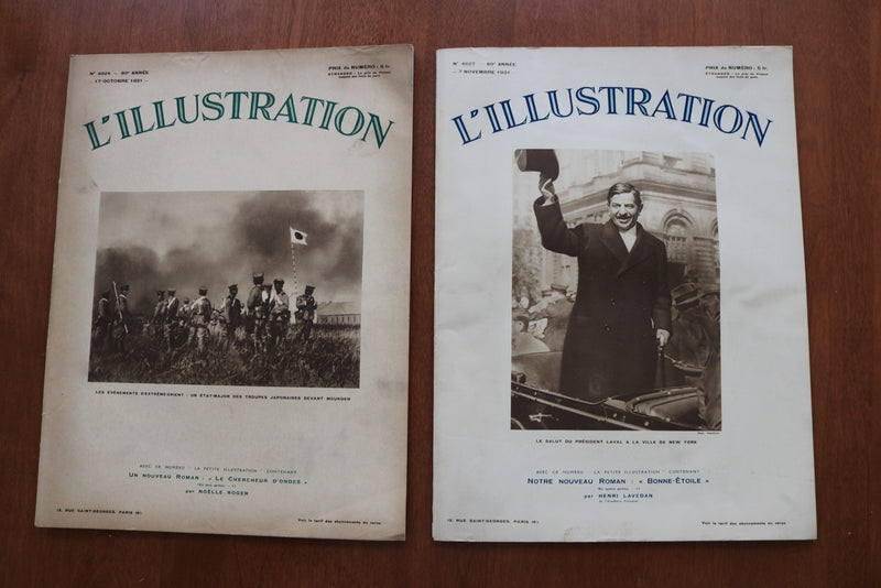 1927-1931 L'ILUSTRATION FRENCH MAGAZINE LOT OF 35 ISSUES - O 3508