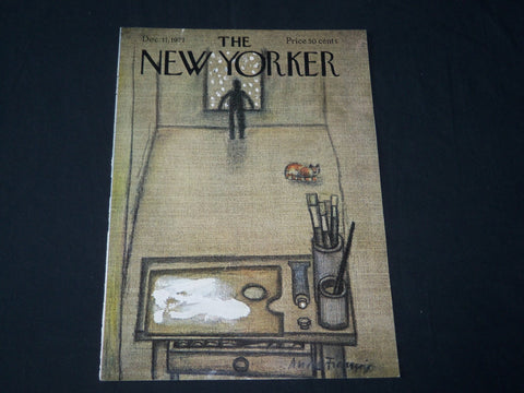 1971 DECEMBER 11 NEW YORKER MAGAZINE FRONT COVER ONLY - GREAT ART FOR FRAMING