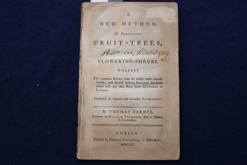 1911 A NEW METHOLD OF PROPAGATING FRUIT TREES & SHRUBS - THOMAS BARNES - K 1311