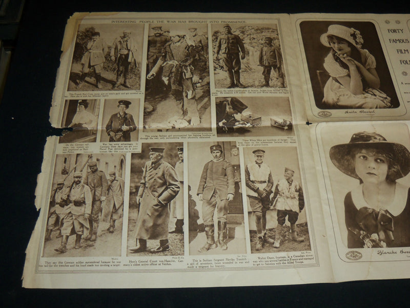 1916 MARCH 19 NEW YORK WORLD PICTURES GRAVURE SECTION - CHAPLIN - NP 5438