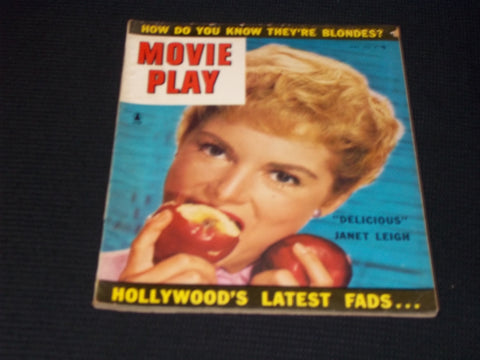 1953 JULY MOVIE PLAY MAGAZINE - JANET LEIGH FRONT COVER - E 14241