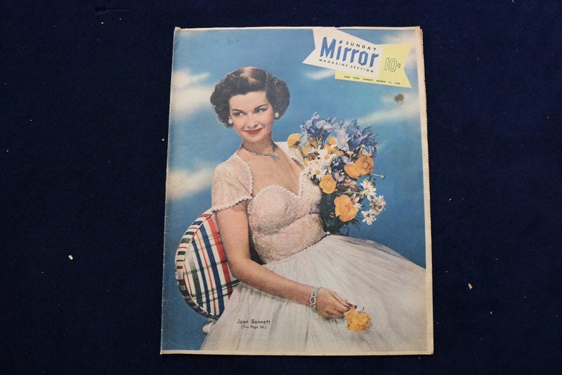 1950 MARCH 12 NY MIRROR MAGAZINE - JOAN BENNETT COVER - E 22479