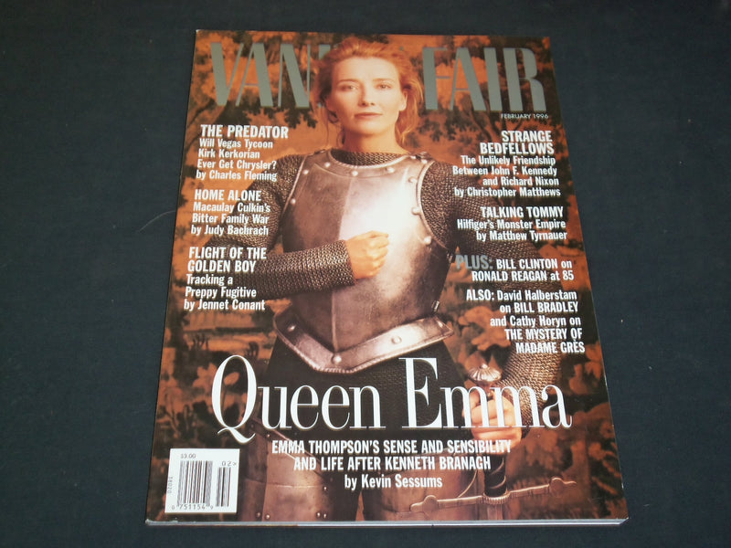 1996 FEBRUARY VANITY FAIR MAGAZINE - EMMA THOMPSON, PHOTO BY LEIBOVITZ - SP 4968