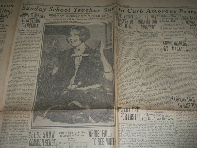 1926 MAY 23 SAN ANTONIO SUNDAY LIGHT SPORT SECTION LLOYD GEORGE STRIKE - NP 972N