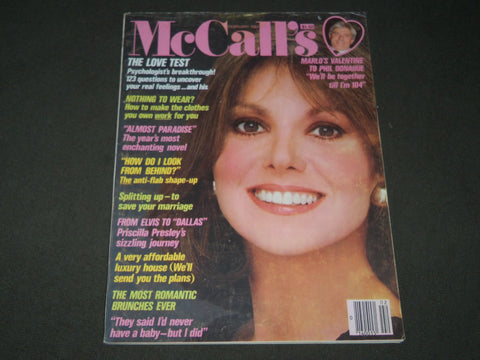 1984 FEBRUARY MCCALL'S MAGAZINE - MARLO THOMAS COVER - B 2934