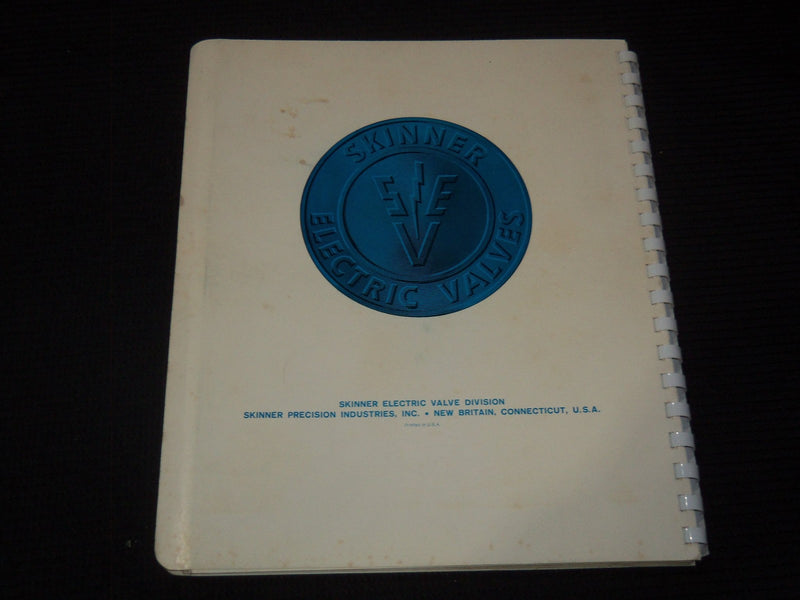 1960'S SKINNER ELECTRIC VALVES GENERAL CATALOG V66 - NICE PHOTOS - KD 3912C