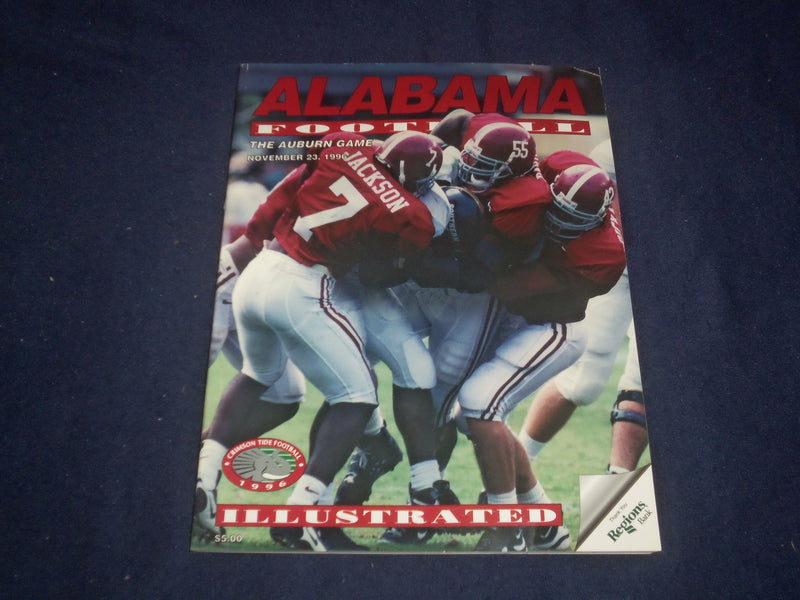 1996 NOV 23 UNIVERSITY OF ALABAMA VS AUBURN UNIVERSITY FOOTBALL PROGRAM-ST 4137P
