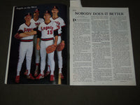 1986 ANGELS VS. REDSOX PLAYOFF BASEBALL PROGRAM - HALO MAGAZINE - J 2724