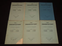 1937-1953 THE OBSERVATORY MONTHLY REVIEW OF ASTRONOMY MAGAZINE LOT OF 20- O 2827