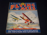 1935 JUNE FLYING ACES MAGAZINE - RAID ON PANAMA CANAL FRONT COVER - E 6316