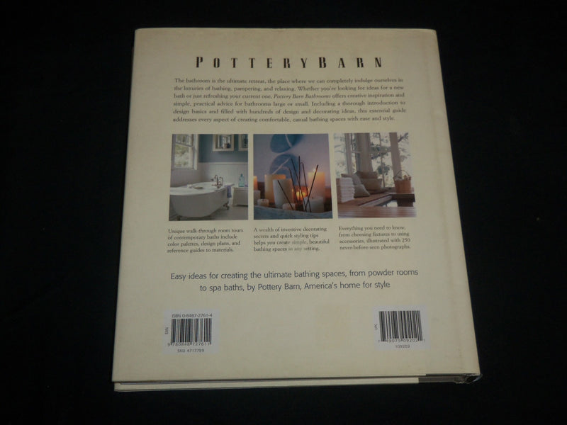 2003 POTTERY BARN BATHROOMS HARDCOVER BOOK BY JUDITH NASATIR - I 2034
