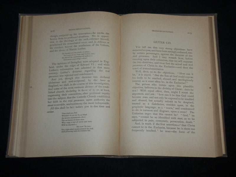 1894 THE ALETHEIA HARDCOVER BOOK OF REV. PISE - BY REV. JAMES DOUGHERTY- KD 6652