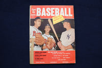1959 STREET AND SMITH'S BASEBALL MAGAZINE - MANTLE & SPAHN COVER - E 11791