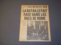 1944 JAN 28 LA PATRIE NEWSPAPER-BATAILLE FAIT RAGE DANS LES RUES DE ROME-FR2402