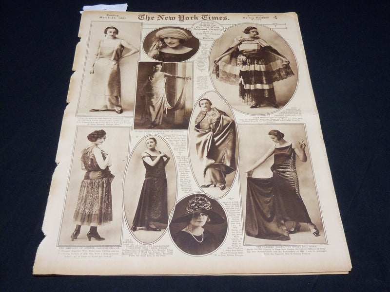 1922 MARCH 19 NEW YORK TIMES PICTURE SECTION NO. 4, 5 & 6 - NICE PHOTOS- NT 8850