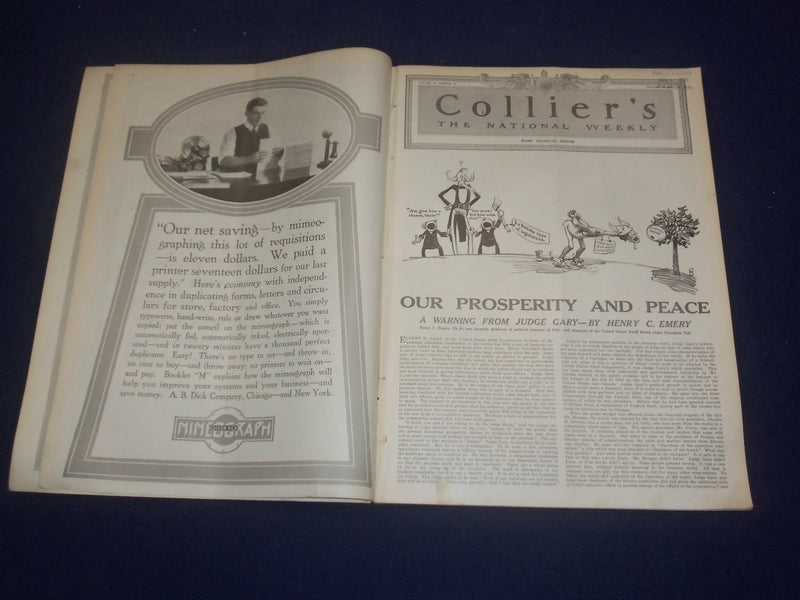 1917 JANUARY 13 COLLIER'S MAGAZINE - WAMBLE: HIS DAY OUT BY S. H. ADAMS- ST 6716