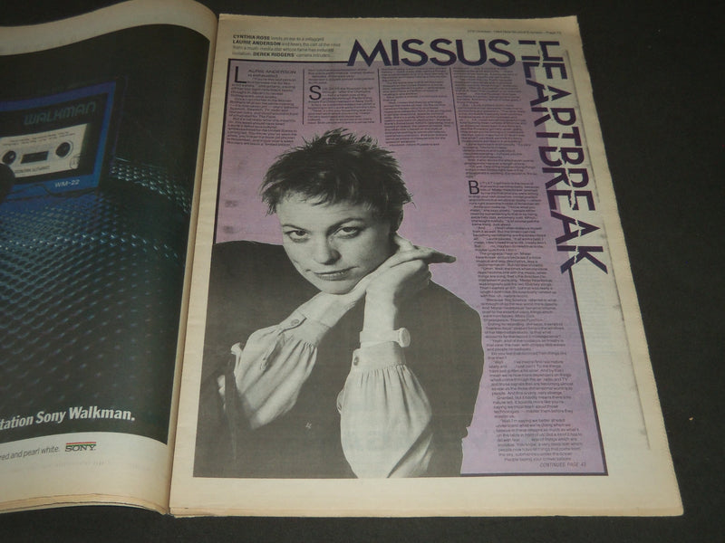 1984 OCTOBER 27 NEW MUSICAL EXPRESS MAGAZINE - BONO COVER - J 2189