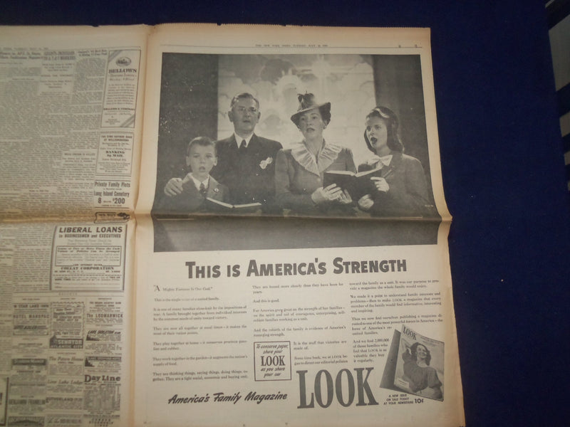 1943 JULY 13 NEW YORK TIMES -ALLIES SEIZE SYRACUSE AND NINE OTHER TOWNS- NP 6545