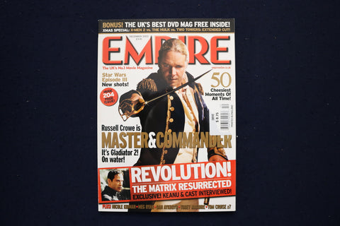 2003 DECEMBER EMPIRE MAGAZINE - RUSSELL CROWE COVER - E 18836