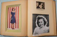 1940'S HOLLYWOOD STARS SCRAPBOOK - SHIRLEY TEMPLE - CLARK GABLE - E 26500