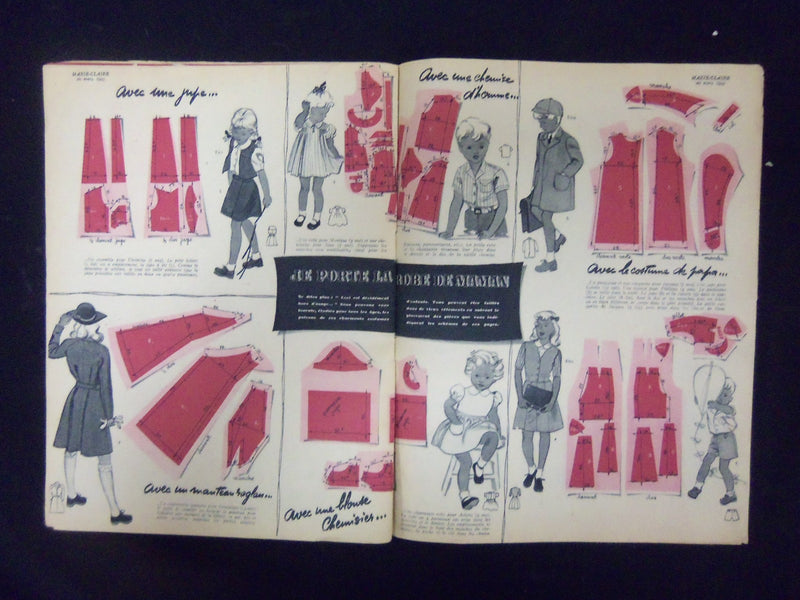1943 MARCH 20 MARIE CLAIRE MAGAZINE - ILLUSTRATIONS, STORIES & ADS - ST 3561