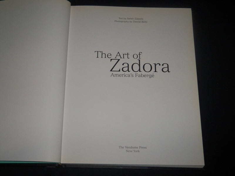 1999 THE ART OF ZADORA AMERICA'S FABERGE BY JANET ZAPATA - SIGNED - D 302