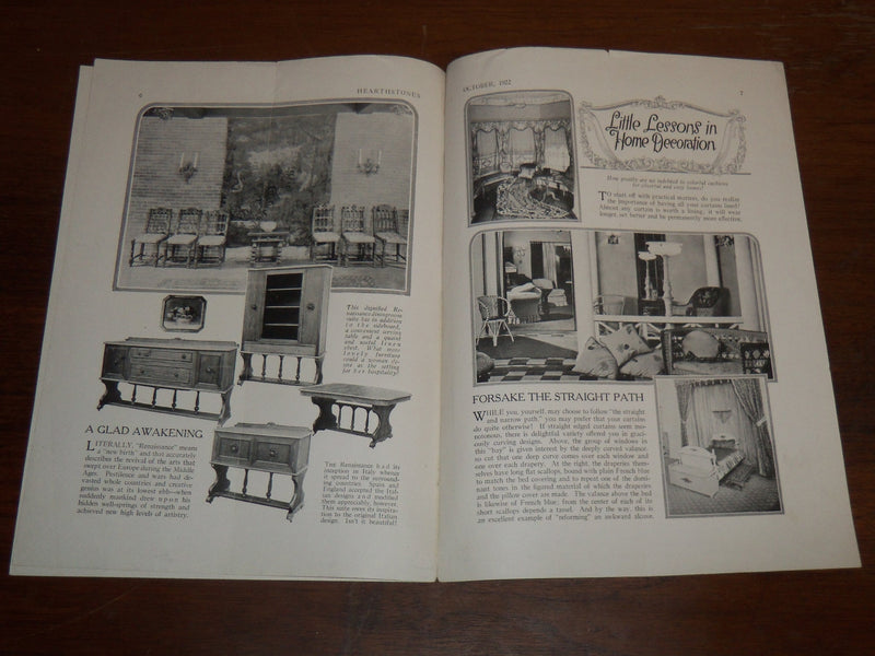 1922-1923 HEARTHSTONES MAGAZINES LOT OF 2 ISSUES - MADISON, WISCONSIN - K 1112