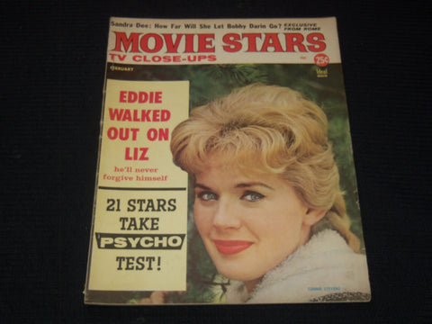 1961 FEBRUARY MOVIE STARS TV CLOSE-UPS MAGAZINE - CONNIE STEVENS COVER - E 16278