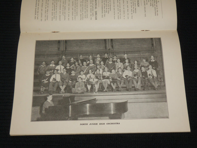 1930 MANET - NORTH JUNIOR HIGH SCHOOL SOFTCOVER BOOK - QUINCY MASS - J 7060