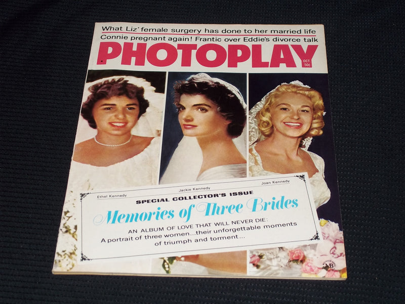 1968 OCTOBER PHOTOPLAY MAGAZINE - ETHEL JACKIE & JOAN KENNEDY WEDDINGS - E 16689