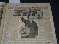 1936 JUNE 23 PHILADELPHIA RECORD DEMOCRATIC NATIONAL CONVENTION SECTION- NT 7238