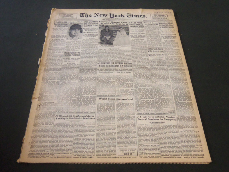 1951 MAY 7 NEW YORK TIMES - CHAMBERS OF PIRATES HURLS NO-HIT GAME - NT 5841
