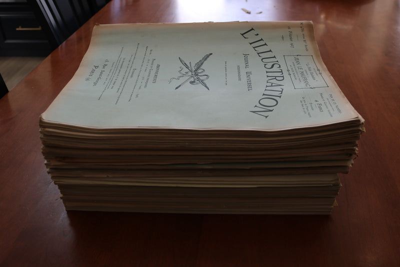 1927-1931 L'ILUSTRATION FRENCH MAGAZINE LOT OF 35 ISSUES - O 3508