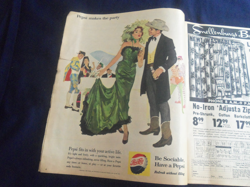 1960 OCT 16 PHILADELPHIA ENQUIRER SUNDAY TODAY MAGAZINE - NIXON & LODGE -B 4164Z