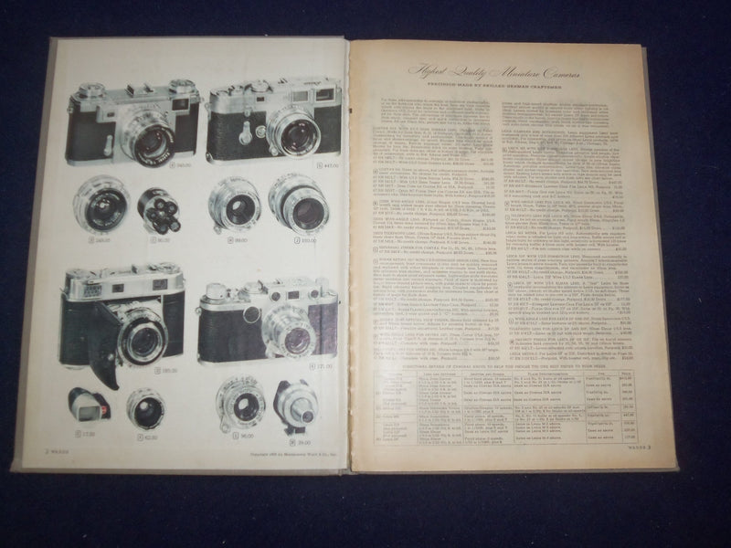 1955 MONTGOMERY WARD PHOTOGRAPHIC CATALOG - HARDCOVER - R 96T