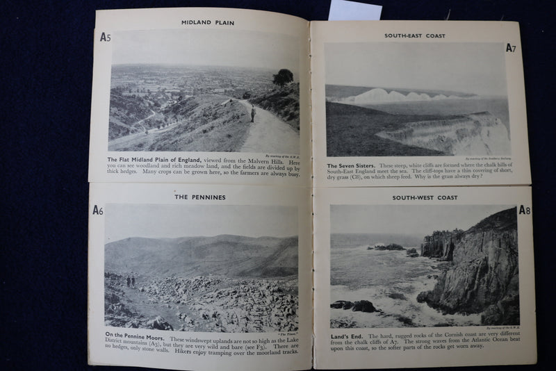 1900'S LIFE & WORK IN THE BRITISH ISLES - LOOK & LEARN - MAPS -GEOGRAPHY - K 878