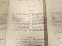 1876 THE ATLANTIC MONTHLY MAGAZINE LOT 7 ISSUES - STORIES & ARTICLES - WR 60