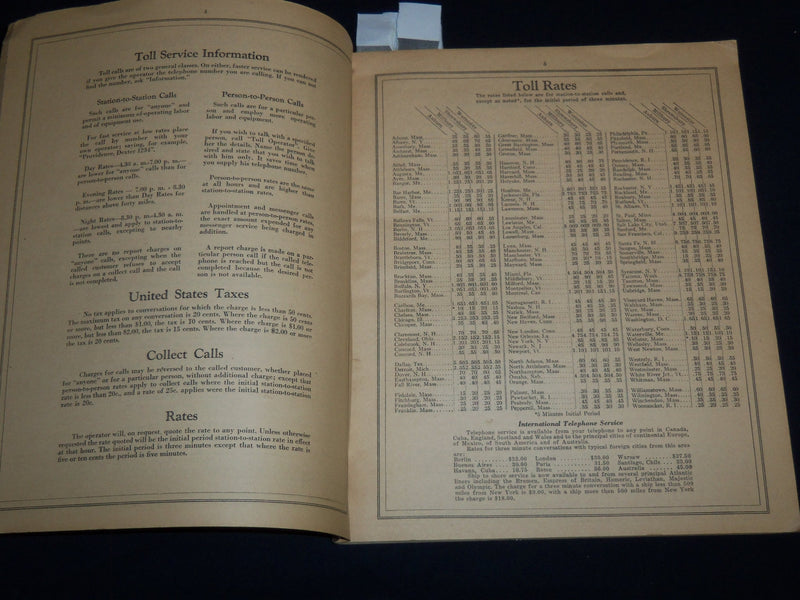1933 JUNE WORCESTER DISTRICT TELEPHONE DIRECTORY BOOK - J 8804