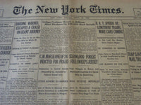 1922 APRIL 28 NEW YORK TIMES - B. R. T. SPEED'S UP LENGHTENS TRAINS - NT 5768