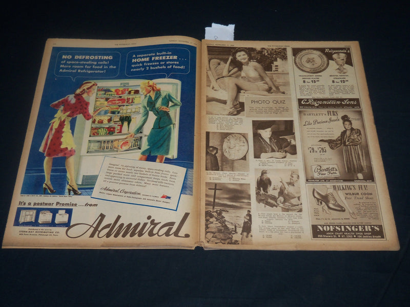 1944 NOV 12 THE PITTSBURGH PRESS SUNDAY ROTO SECTION - JEAN MCCRACKEN - NP 4599