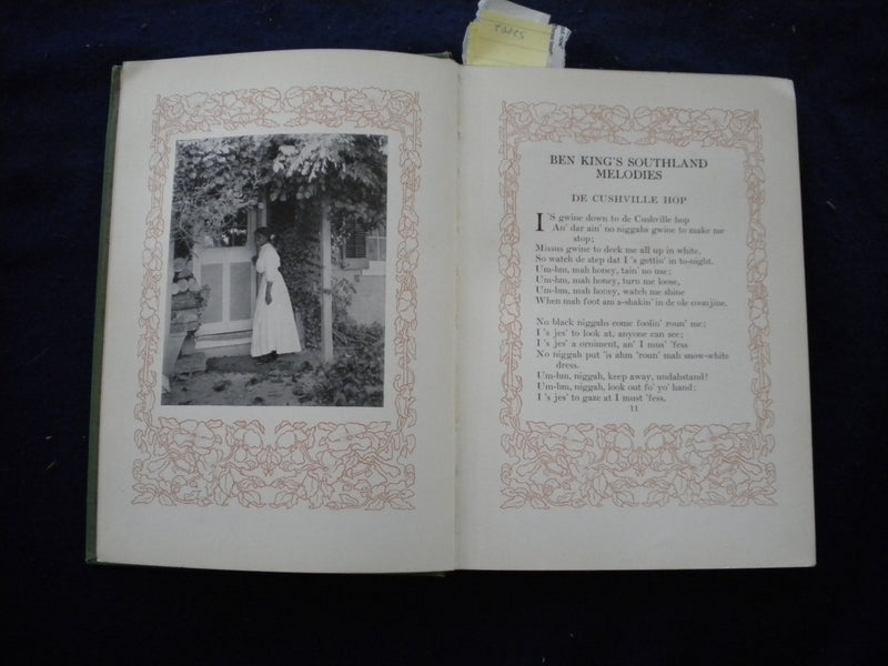 1911 BEN KING'S SOUTHLAND MELODIES HARDCOVER BOOK - KD 8017