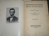 1931 LINCOLN AND THE LINCOLNS BY HENRY H. SMITH - MEMORIAL EDITION - KD 4451